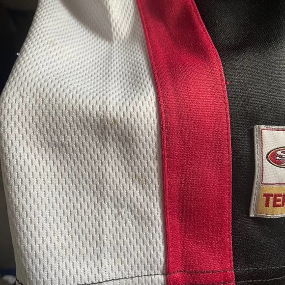 Pro Star 49ers Sleeveless jersey with hoodie Terrell Owens 81 Size L - Picture 3 of 16